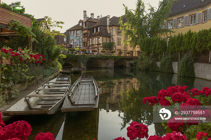 Lauch River running through Colmar,France