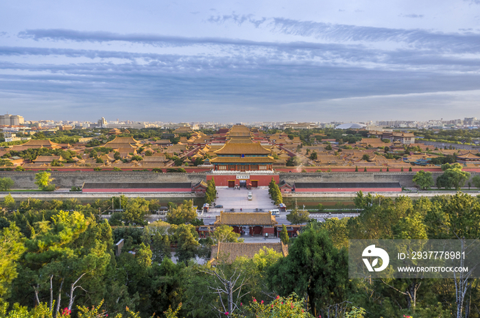 Overview of Forbidden City,Beijing,China