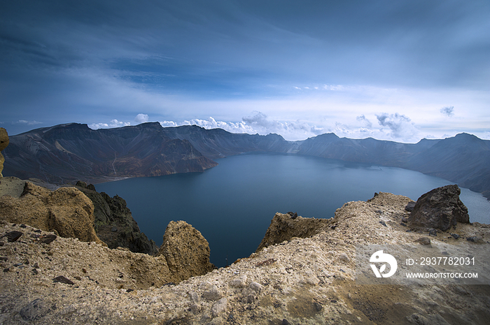 Tianchi lake on peak of Changbai Mountain,China