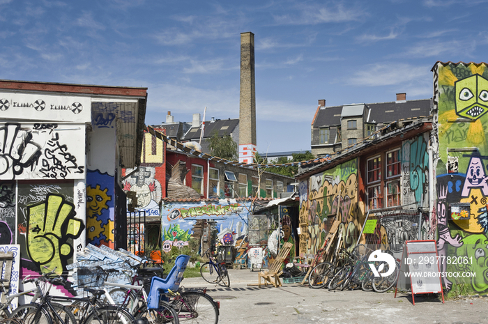 Buildings with Graffiti