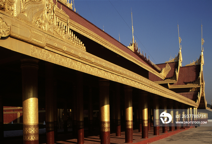 Royal palace reconstructed, Mandalay, Burma