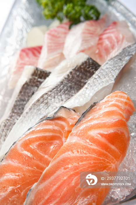 Sliced Fishes on a Plate