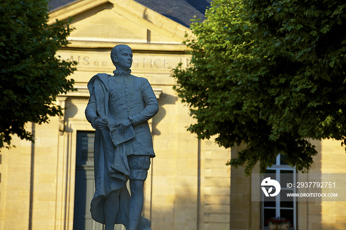 Statue de la Boetie,Sarlat,France