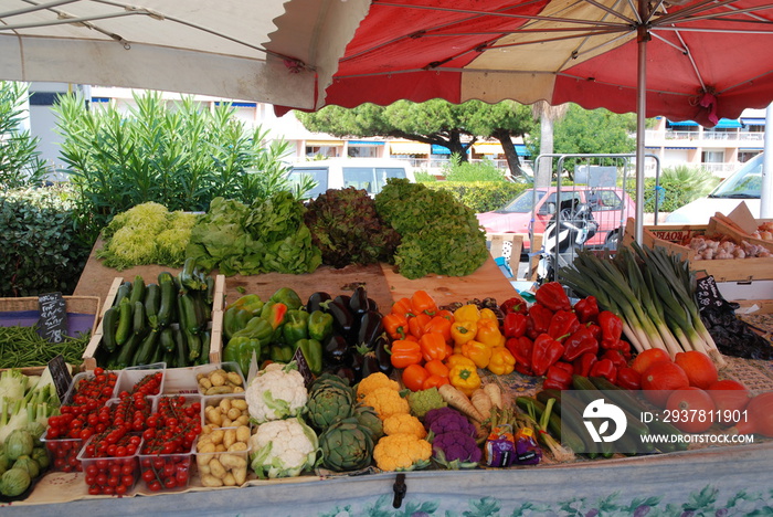 Marché de Fréjus: légumes