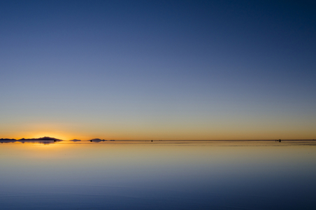 Salar de Uyuni at Sunset,Bolivia